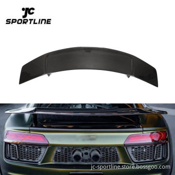 Carbon Fiber Rear High Wing Spoiler for Audi R8 2016-2018 Coupe
